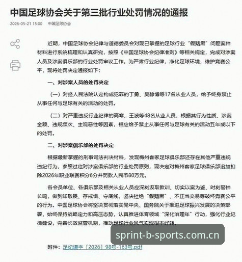 中国足协第三批禁足名单全面评测：行业震荡下的体育生态重构